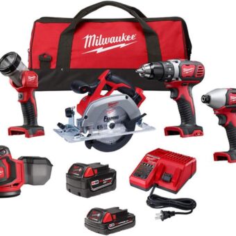 2696-25 M18 18-Volt Lithium-Ion Cordless Combo Kit (5-Tool) with 2-Batteries, Charger and Tool Bag