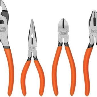 BLACK+DECKER Plier Set, 4-Piece (BDHT84002)