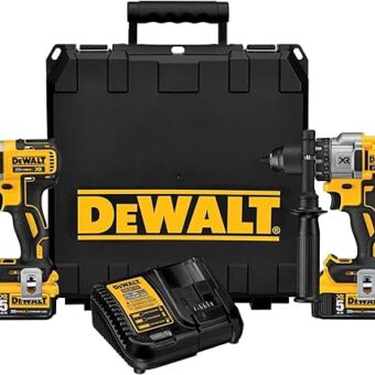 DEWALT 20V MAX Hammer Drill and Impact Driver, Cordless Power Tool Combo Kit with 2 Batteries and Charger (DCK299P2)