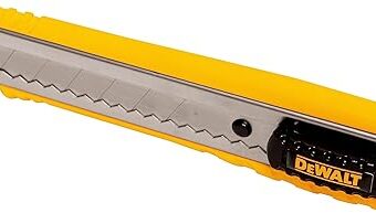 DEWALT Utility Knife, Heavy Duty Cutter with Snap-Off Blade, 18mm (DWHT10038)