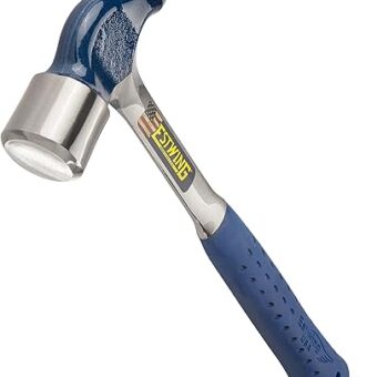 ESTWING Ball Peen Hammer - 24 oz Metalworking Tool with Forged Steel Construction & Shock Reduction Grip - E3-24BP