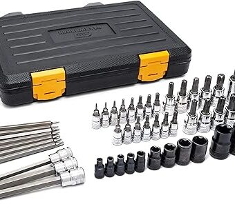 GEARWRENCH 49 Piece 1/4", 3/8", 1/2" Drive Torx Bit Socket Master Set - 89087