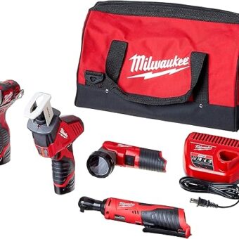 Milwaukee 2498-25 M12 Cordless Lithium-Ion 5-Tool Combo Kit