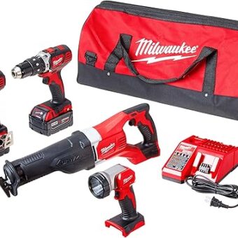 Milwaukee 2696-24 M18 Cordless Compact Combo Tool Kit