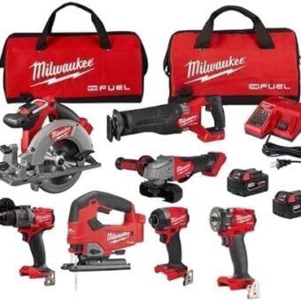 MILWAUKEE 3697-27 M18 FUEL 7-TOOL COMBO KIT (3697-27)