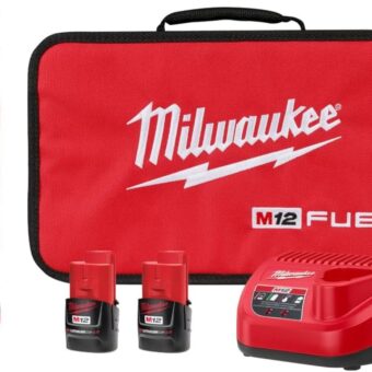 Milwaukee C 1/2" Angle Impact Driver - 12V Fuel - 2565-22 With 2 Batteries 1 Bivolt Charger and 1 Bag