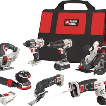 PORTER-CABLE PCCK6118 20V MAX* Lithium Ion 8-Tool Combo Kit