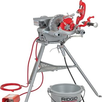 RIDGID 15682 Model 300 Power Drive Complete, 38 RPM Pipe Threading Machine and 1/2-Inch to 3/4-Inch, 1-Inch to 2-Inch Universal Alloy Threading Die...