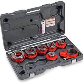 RIDGID 36475 Model 12-R Exposed Ratchet Pipe Threader Set with Carrying Case Small