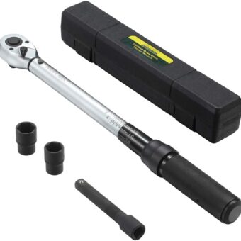 1/2-Inch Drive Click Torque Wrench (10-150 ft.-lb./13.6-203.3 Nm) Dual-Direction Adjustable Torque Wrench Set