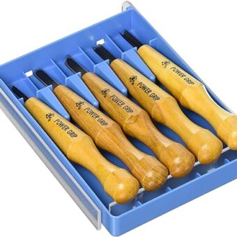 800152 Miki Shokimono Power Grip Chisel Chisel Set of 5 Transparent Case