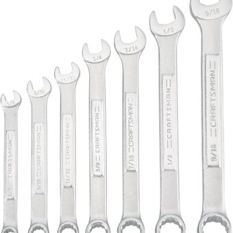 CRAFTSMAN SAE Wrench Set, 7-Piece, Includes Tool Pouch (CMMT21085)