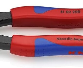 KNIPEX - 62 02 200 Tools - High Leverage Bolt End Cutting Nippers, Multi-Component (6102200)