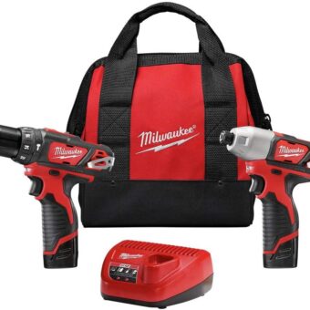 Milwaukee 2497-22 M12 12V Cordless Lithium-Ion 2-Tool Combo Kit Hammer Drill & Impact Driver