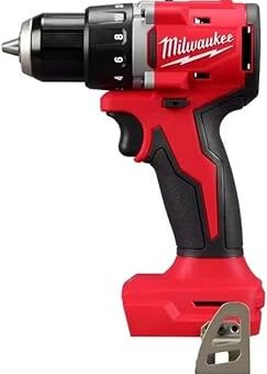 Milwaukee 3601-20 M118 18V Lithium-Ion Brushless Cordless 1/2 in. Compact Drill/Driver (Tool Only), Red