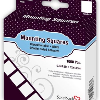 Scrapbook Adhesives by 3L Repositionable Mounting Squares, 1000-Pack