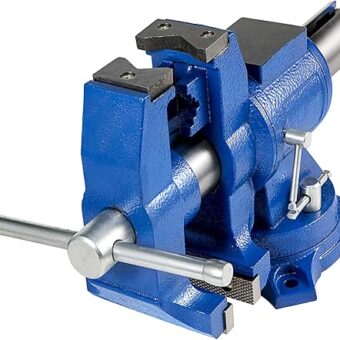 VEVOR Bench Vise 6 Inch, Double Swivel Rotating Heavy Duty Vise Head/Body Rotates 360°,Pipe Vise Bench Vices 30Kn Clamping Force,for Clamping...