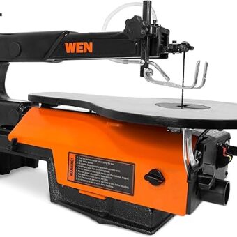 WEN 3922 16-inch Variable Speed Scroll Saw with Easy-Access Blade Changes