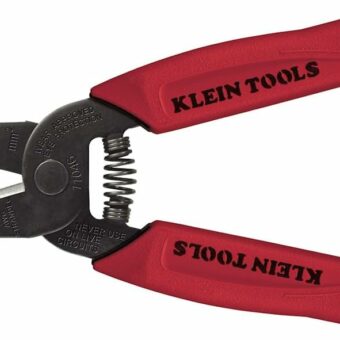 Klein Tools 11046 Wire Stripper, Wire Cutter for 16-26 AWG Stranded wire, Compact Nose with Precision-ground Stripping Holes, Made in USA