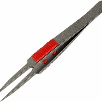 ANEX No.224 SUS410 Tweezers with Grip, Non-Adhesive, Ultra Sharp Type, 4.5 inches (115 mm)