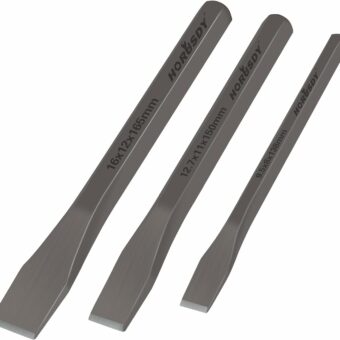 HORUSDY 3-Piece Heavy Duty Cold Chisels Set, 3/8 in, 1/2 in, 5/8 in