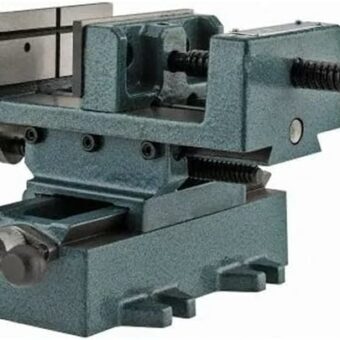 Wilton Cross-Slide Drill Press Vise, 4" Jaw Width & Max Opening, 1-3/8" Jaw Depth (Model CS4)