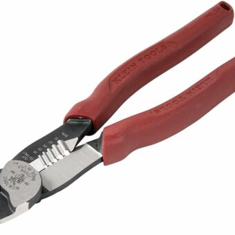 Klein Tools 2005N Wire Cutter, Made in USA, Stripper, Crimper Tool, Strips 10-18 AWG Stranded, Crimps 10-22 AWG Terminals, with Shear Cutter