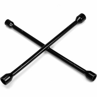 Torin TRX31101-14F Professional 14" Universal Heavy Duty 4-Way Cross Lug Wrench, Black