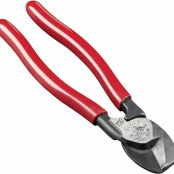 Klein Tools 63215 Cable Cutter, Made in USA, High-Leverage 6.5-Inch Compact, Forged From US Made Steel, Ideal for Cutting Aluminum and Copper Cable