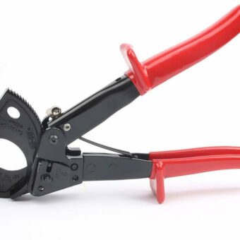 Ratcheting Cable Wire Cutter, Heavy Duty Aluminum Copper Ratchet Cable Cutting Hand Tool, Cut up to 240mm²