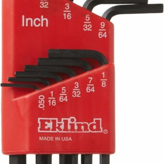 EKLIND 10111 Hex-L Key allen wrench - 11pc set SAE Inch Sizes .050-1/4 Short series