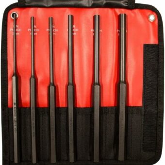 Mayhew 62081 Metric Long Pin Punch Set, 6-Piece