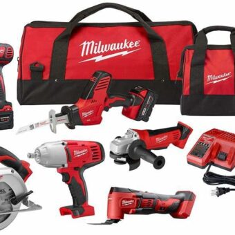 Milwaukee M18 Cordless Combo Kit 8-Tool with Three and charger