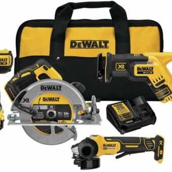 DEWALT 20V MAX* Cordless Drill Combo Kit, 6-Tool (DCK695P2)