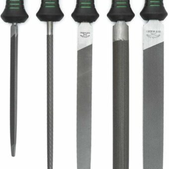 Nicholson 5 Pc. 6, 8" & 10" Anniversary File Set with Ergonomic Handles - 22150HIN, Multicolor, One Size