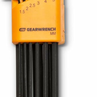 GEARWRENCH 9 Piece Metric Ball End Long Arm Hex Key Set | 83521