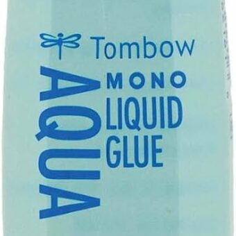 Tombow 52180 MONO Aqua Liquid Glue, 1.69 Ounce, 1-Pack. Dual Tip Dispenser for Precise to Full Coverage Application that Dries Clear