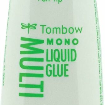 Tombow 62191 MONO Multi Liquid Glue, 0.88 Ounce, 1-Pack. Multi-Purpose Glue with Dual Tip Dispenser for Precise to Full Coverage Application