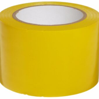 Brady 58250 108' Length, 3" Width, B-725 Vinyl Tape, Yellow Color Aisle Marking Tape