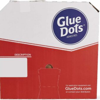 Glue Dots Pro Dispenser Box Applicator with 4000 (1/2") Low-Profile High-Tack Double-Sided Adhesive Dots