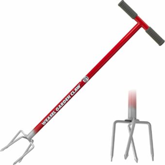 Garden Weasel Garden Claw - Long Handle | Cultivate, Loosen, Aerate, Weed | Gardening Hand Tiller, Twist Weeding Tool, Digging Fork, Cultivator, Soil Loosener | 91316