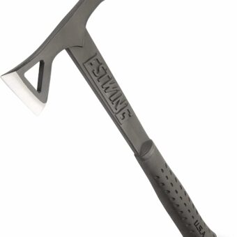 ESTWING Tomahawk Axe - 16.25" Lightweight Hatchet with Forged Steel Construction & Shock Reduction Grip - EBTA, Black