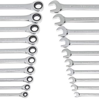 GEARWRENCH 20 Piece Ratcheting Combination Wrench | SAE & Metric | 35720A-02