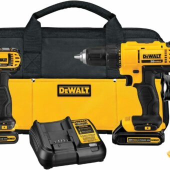 DEWALT 20V MAX Cordless Drill Combo Kit, 3-Tool, Battery and Charger Included (DCK340C2)