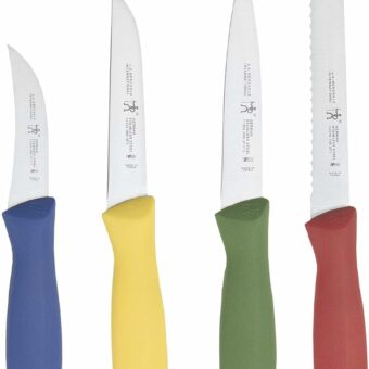 HENCKELS J.A International Accessories Paring Knife Set, 4-piece, Multicolor