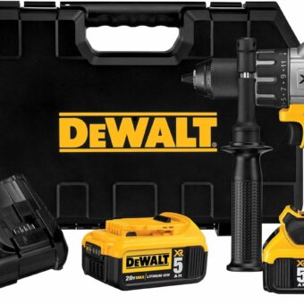 DEWALT 20V MAX XR Hammer Drill Kit, Brushless, 3-Speed, Cordless (DCD996P2)