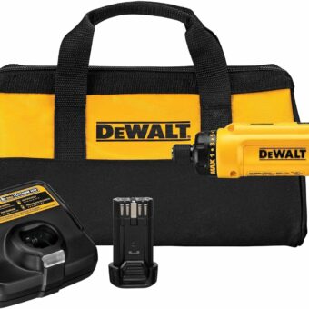 DEWALT 8V MAX Cordless Screwdriver Kit, Gyroscopic, 2 Batteries and Charger Included (DCF680N2)