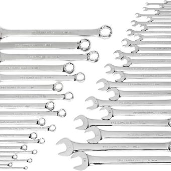 GEARWRENCH 44 Pc. Master Combination Wrench Set, Metric/SAE - 81919