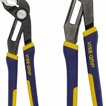 IRWIN Tools VISE-GRIP GrooveLock Pliers Set, V-Jaw, 2 Piece, 2078709