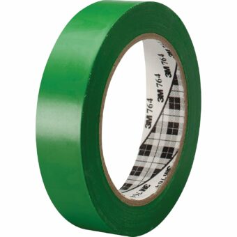 3M™ General Purpose Vinyl Tape 764, Green, 1 in x 36 yd, 5 mil